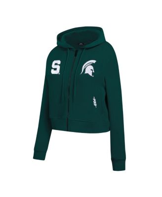 Женская зеленая куртка Pro Standard Michigan State Spartans Game Day с блестками и капюшоном на молнии