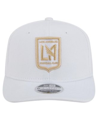 Мужская белая шапка из джерси New Era LAFC 2025 с застежкой-молнией на крючке 9SEVENTY