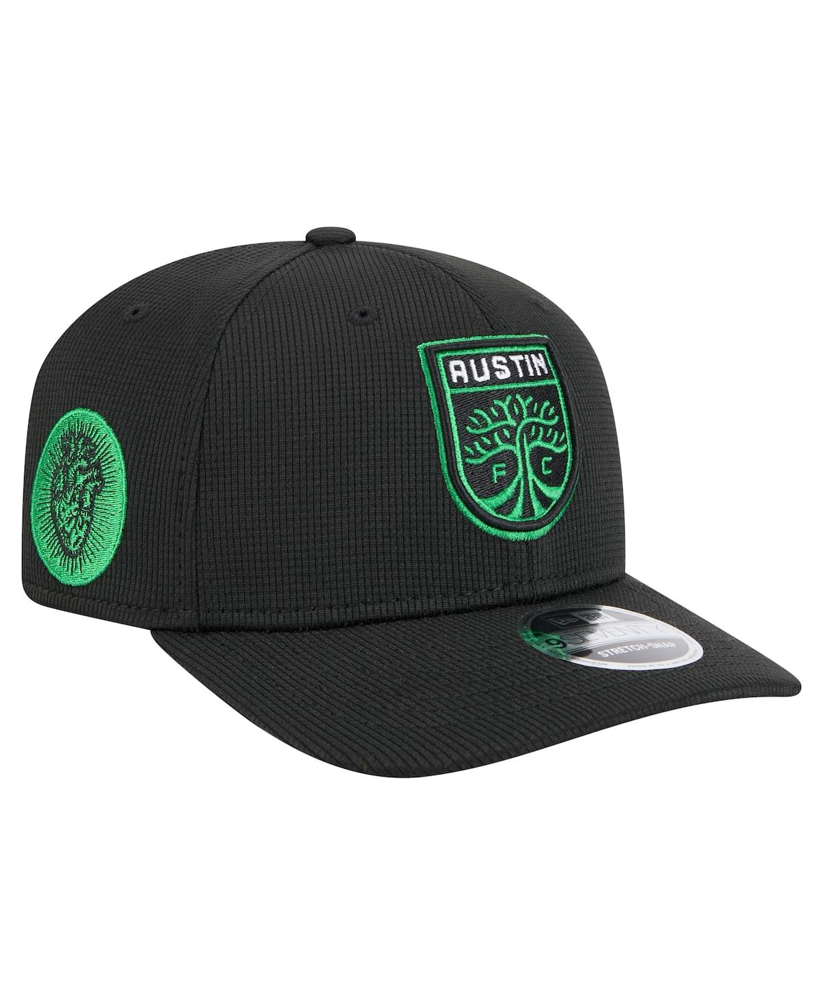 NEW ERA MEN'S BLACK AUSTIN FC 2025 JERSEY HOOK 9SEVENTY STRETCH-SNAP HAT 