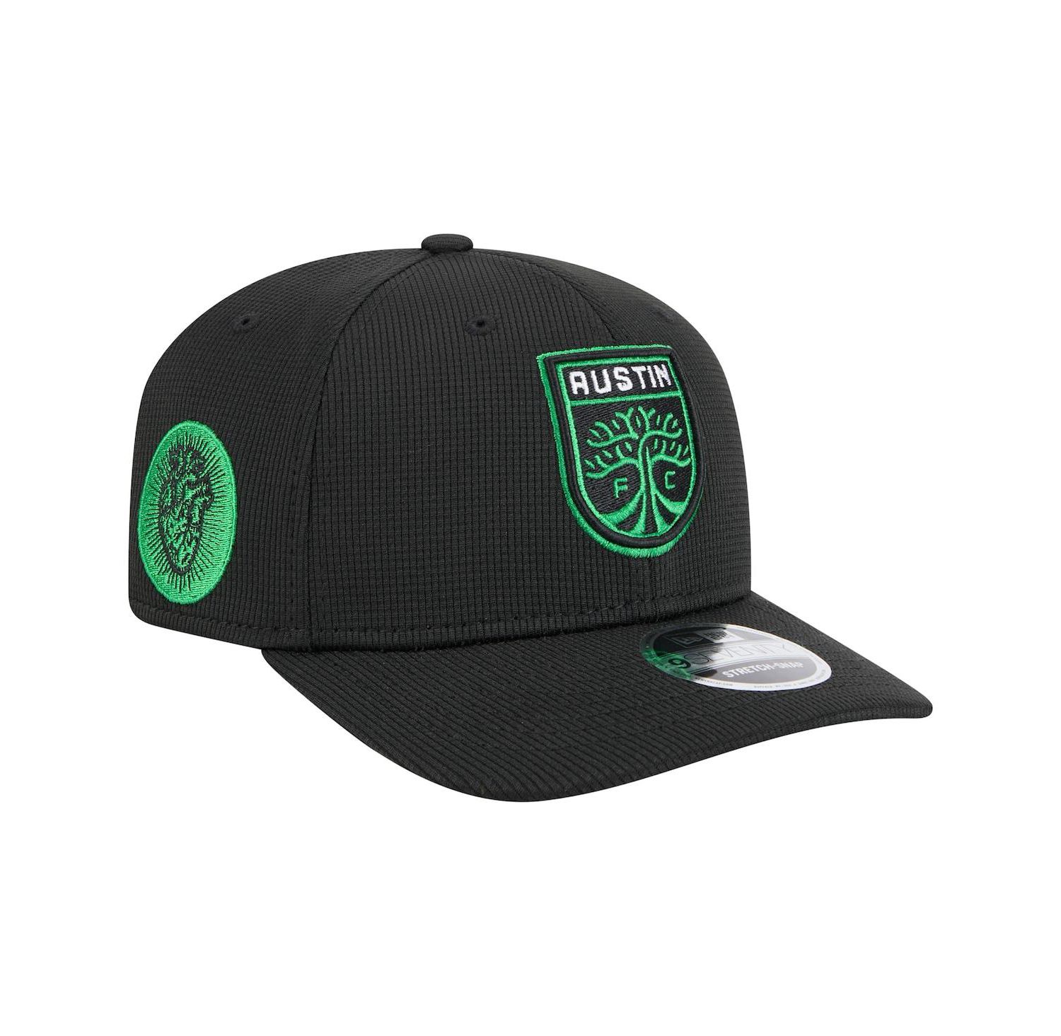 Men's Black Austin FC 2025 Jersey Hook 9SEVENTY Stretch-Snap Hat