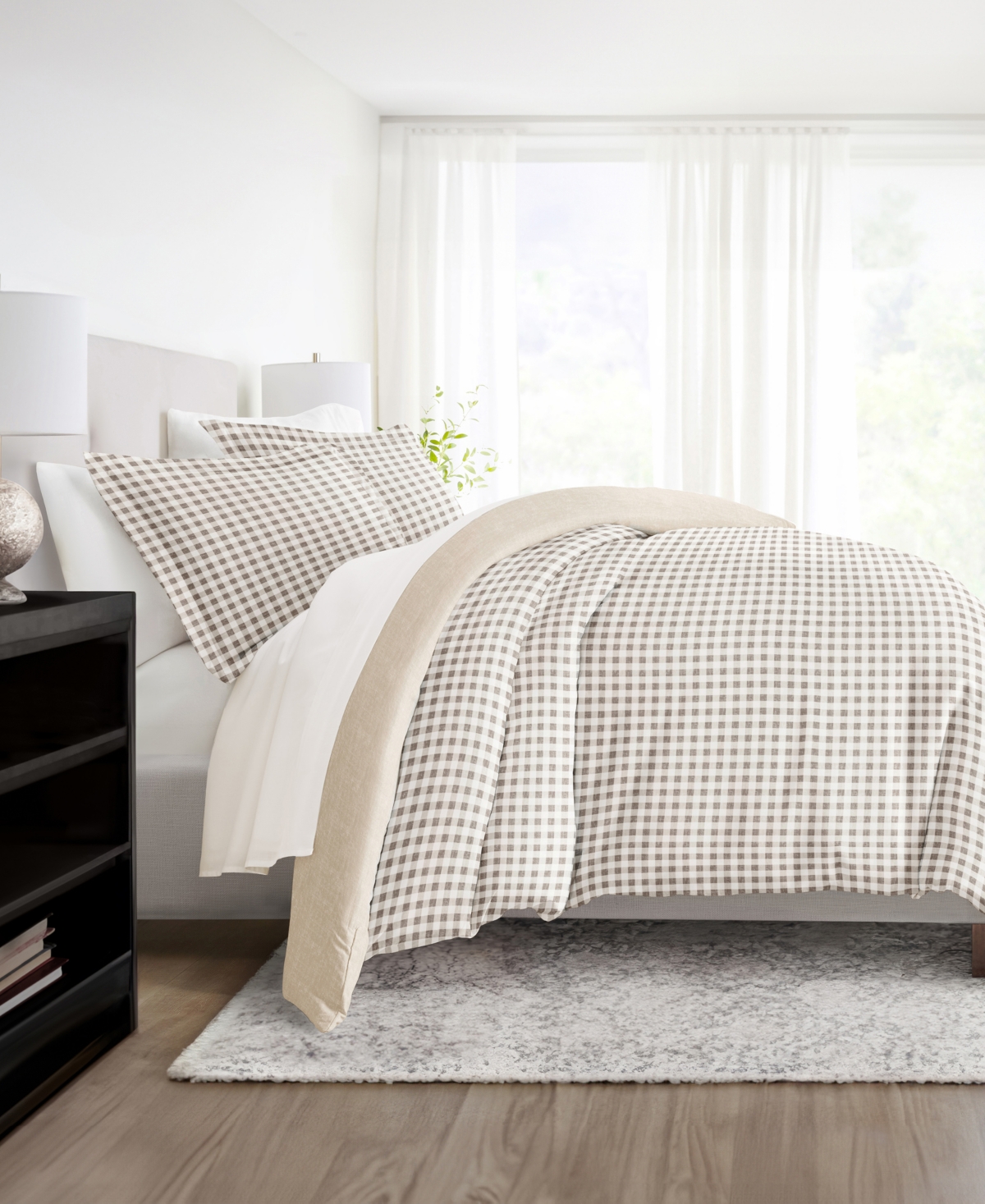 Ienjoy Home Timeless Pattern Reversible 3-pc. Duvet Cover Set, Full/queen