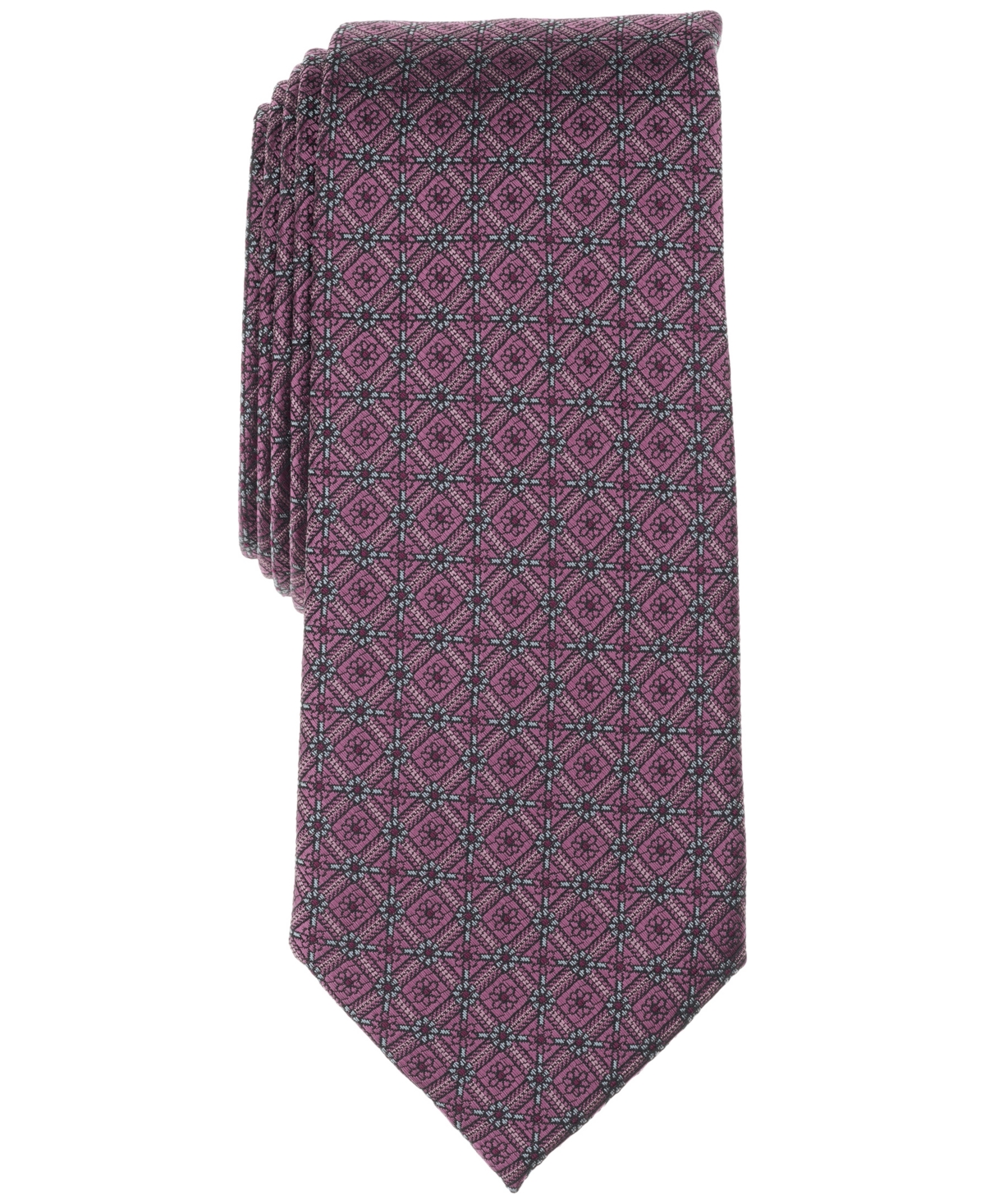 Men's Salton Geo-Pattern Tie, Exclusively at Macy's - Rose