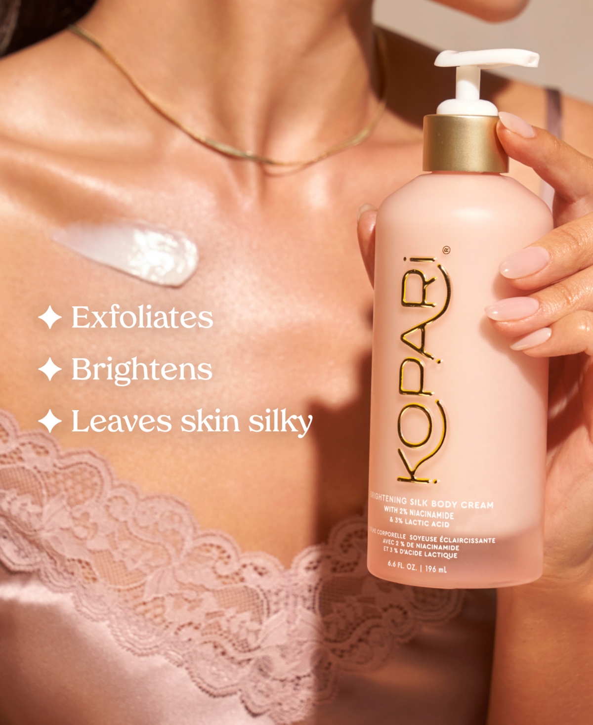 Kopari Beauty Brightening Silk Body Cream, 6.6 Oz.