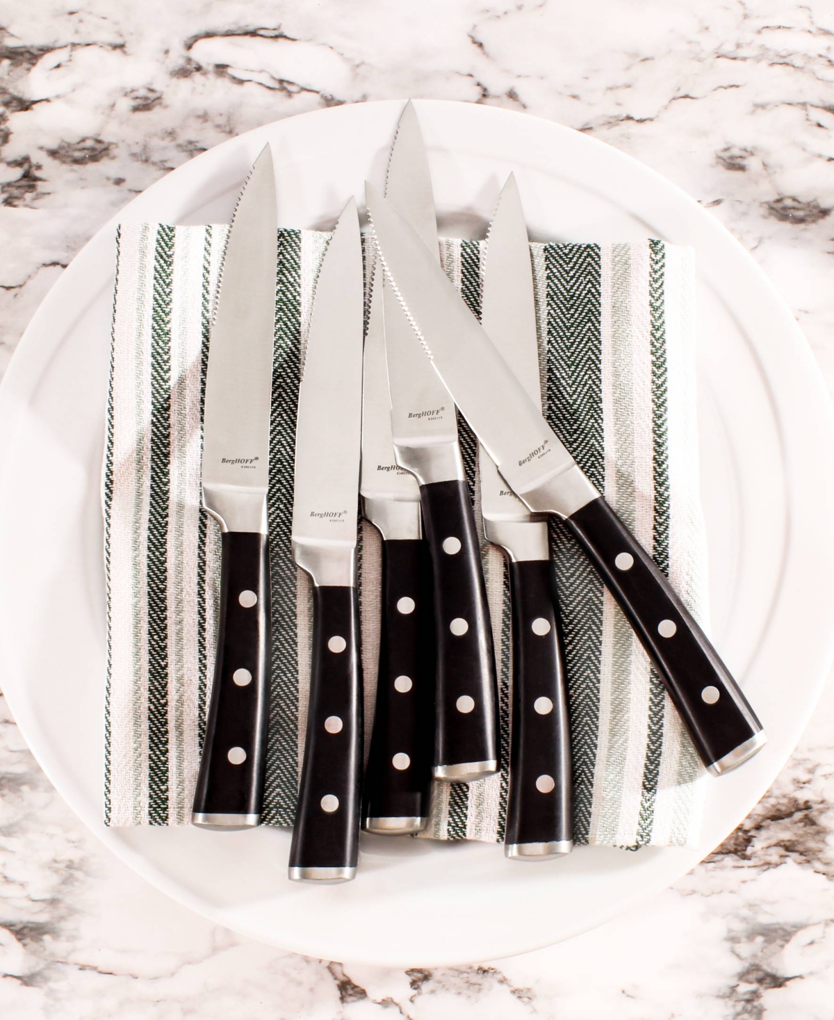Berghoff Essentials Classico 12-piece Steak Knife Set In Black