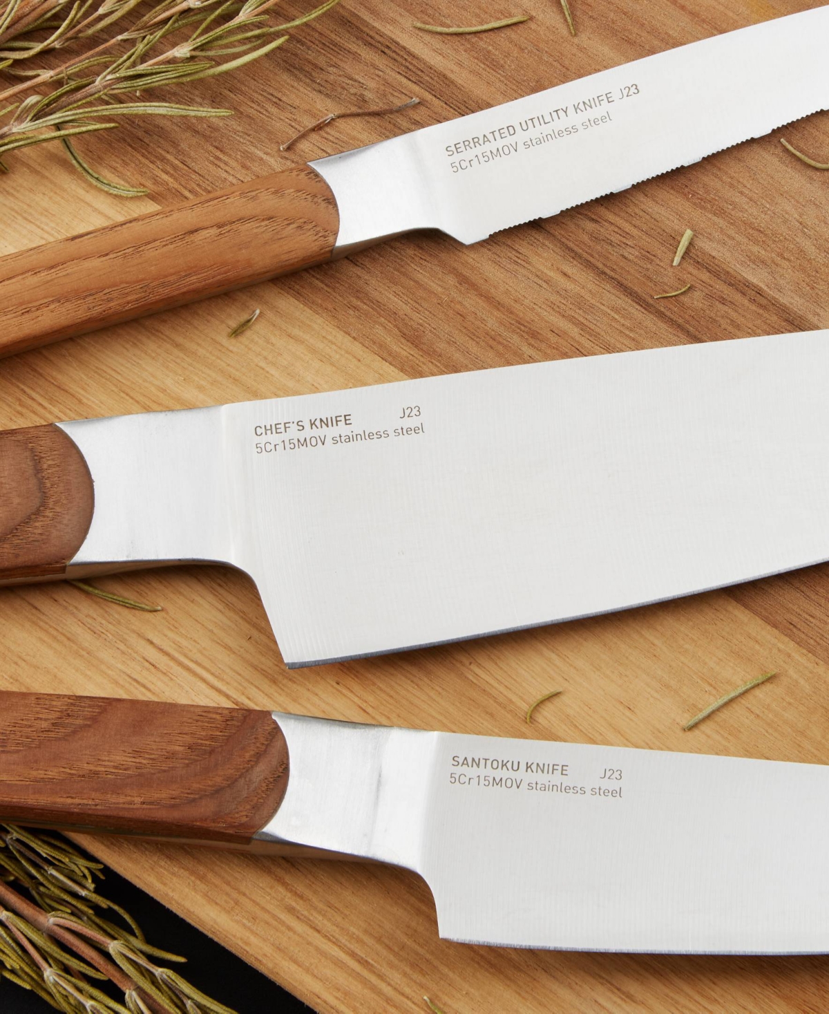 Berghoff Dina Ion 3-piece Stainless Steel Knife Set In Brown