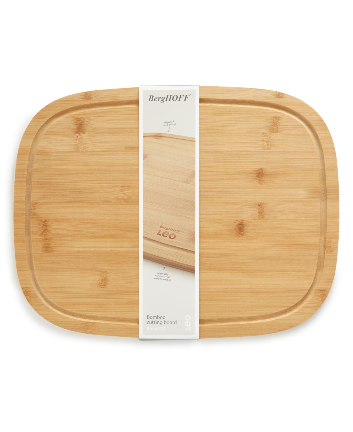 Berghoff Balance 17.25" Rectangle Bamboo Cutting Board In Beige