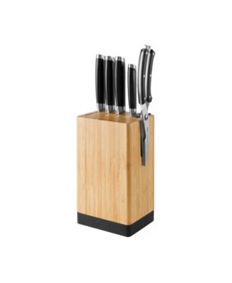 Leo Graphite 5-Piece Cutlery Block Set