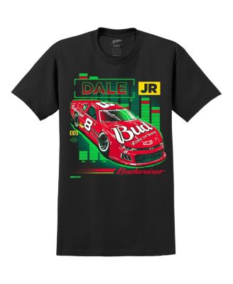 JR Motorsports Official Team Apparel Men's Black Dale Earnhardt Jr. Budweiser Car T-Shirt