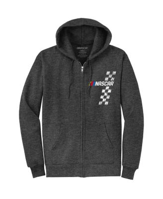 Мужская толстовка Heather Charcoal с капюшоном на молнии от NASCAR Classics