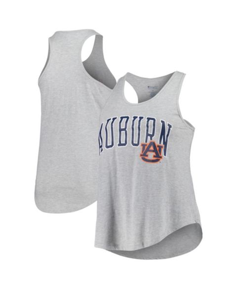 Женский топ Profile Heather Gray Auburn Tigers Arch Logo Racerback Scoop Neck