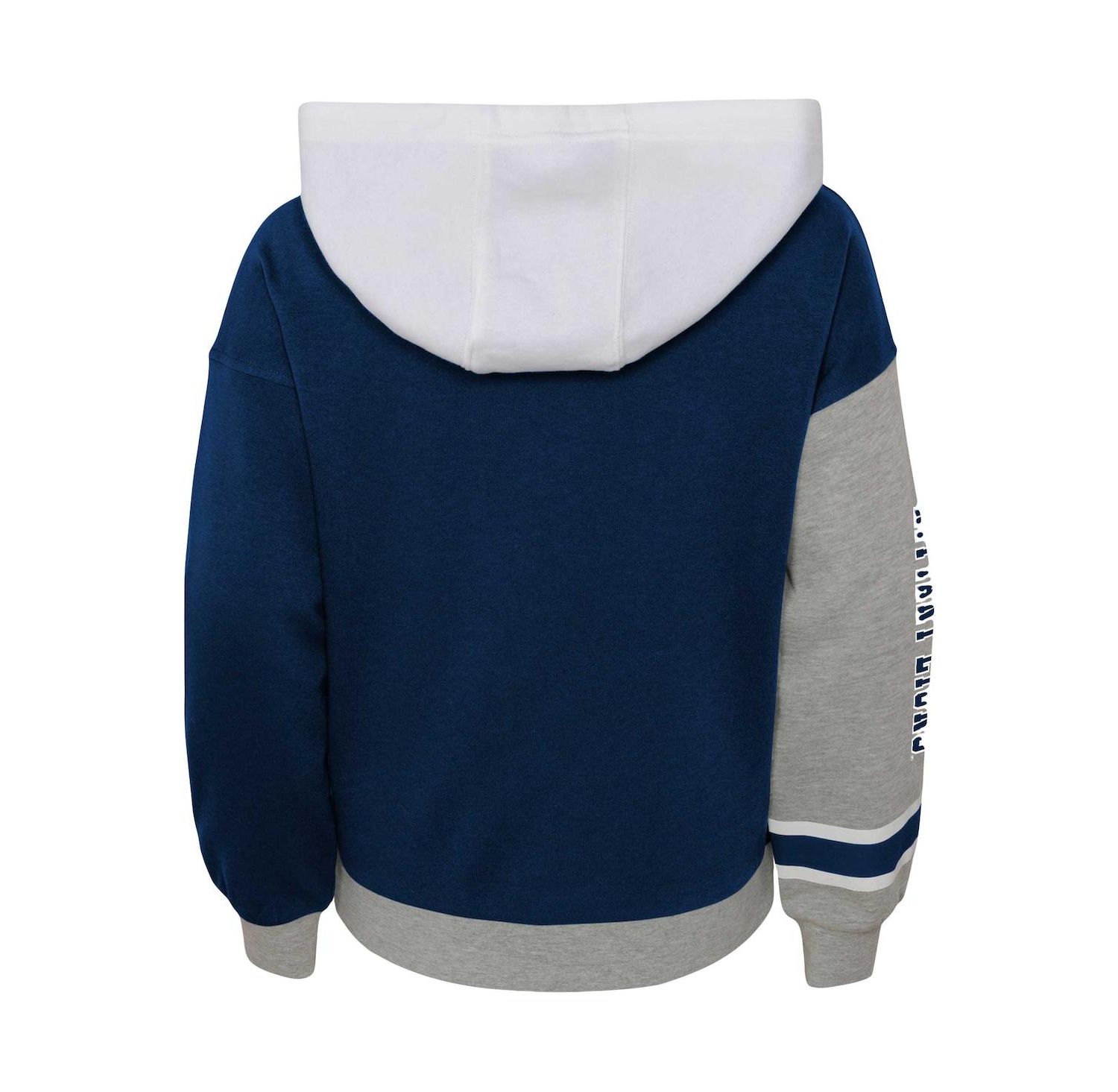 Big Girls Navy Penn State Nittany Lions True Fan Soft Fleece Pullover Hoodie