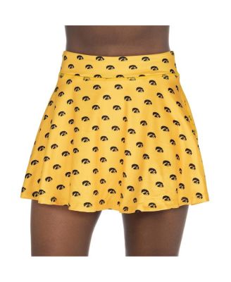 Женские шорты ZooZatz Gold Iowa Hawkeyes с цветочным принтом по всему телу