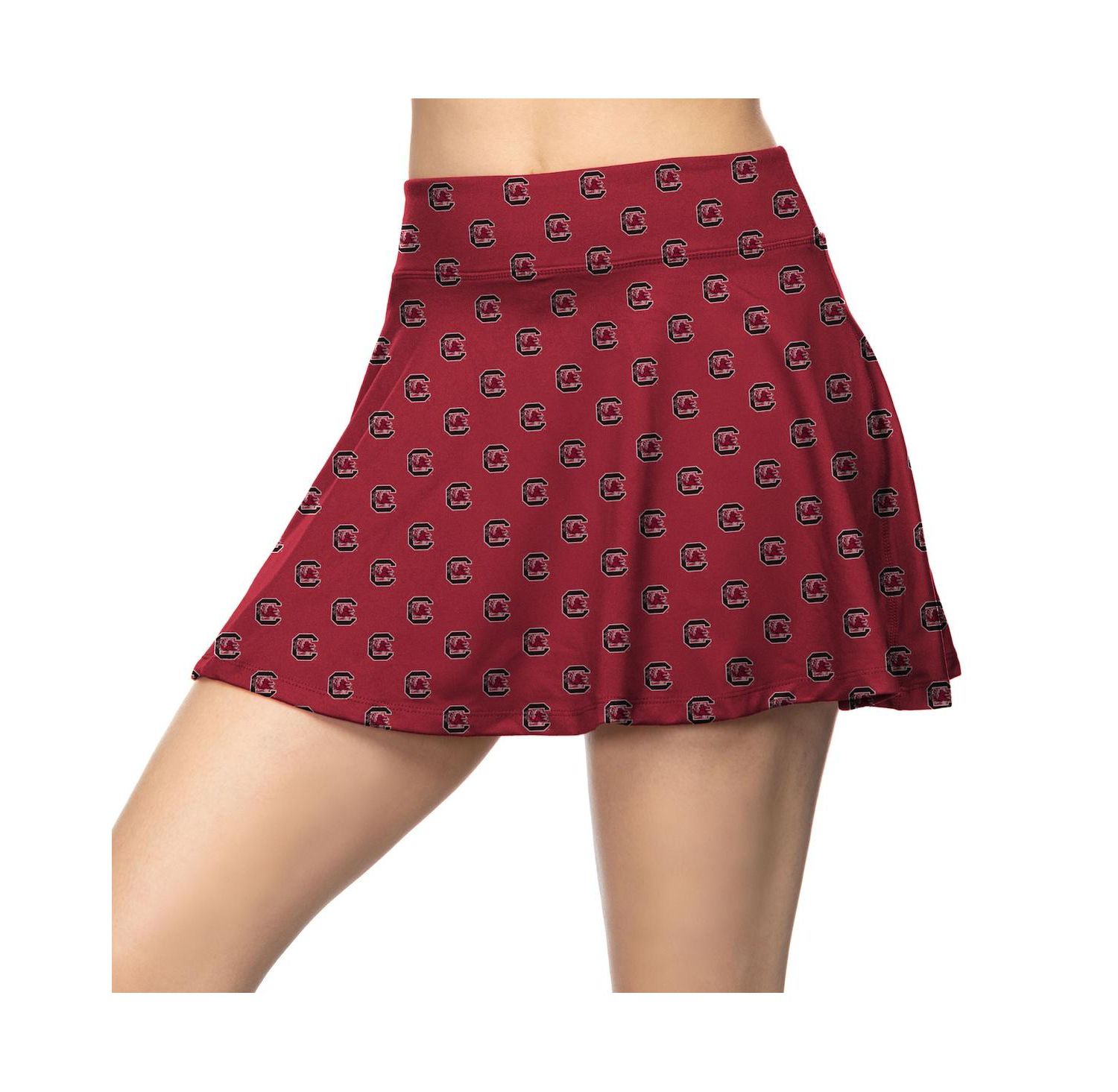 Women's Garnet South Carolina Gamecocks All-Over Print Flowy Skort