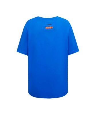 Women's Royal Florida Gators Script Tail Oversized Boyfriend T-Shirt