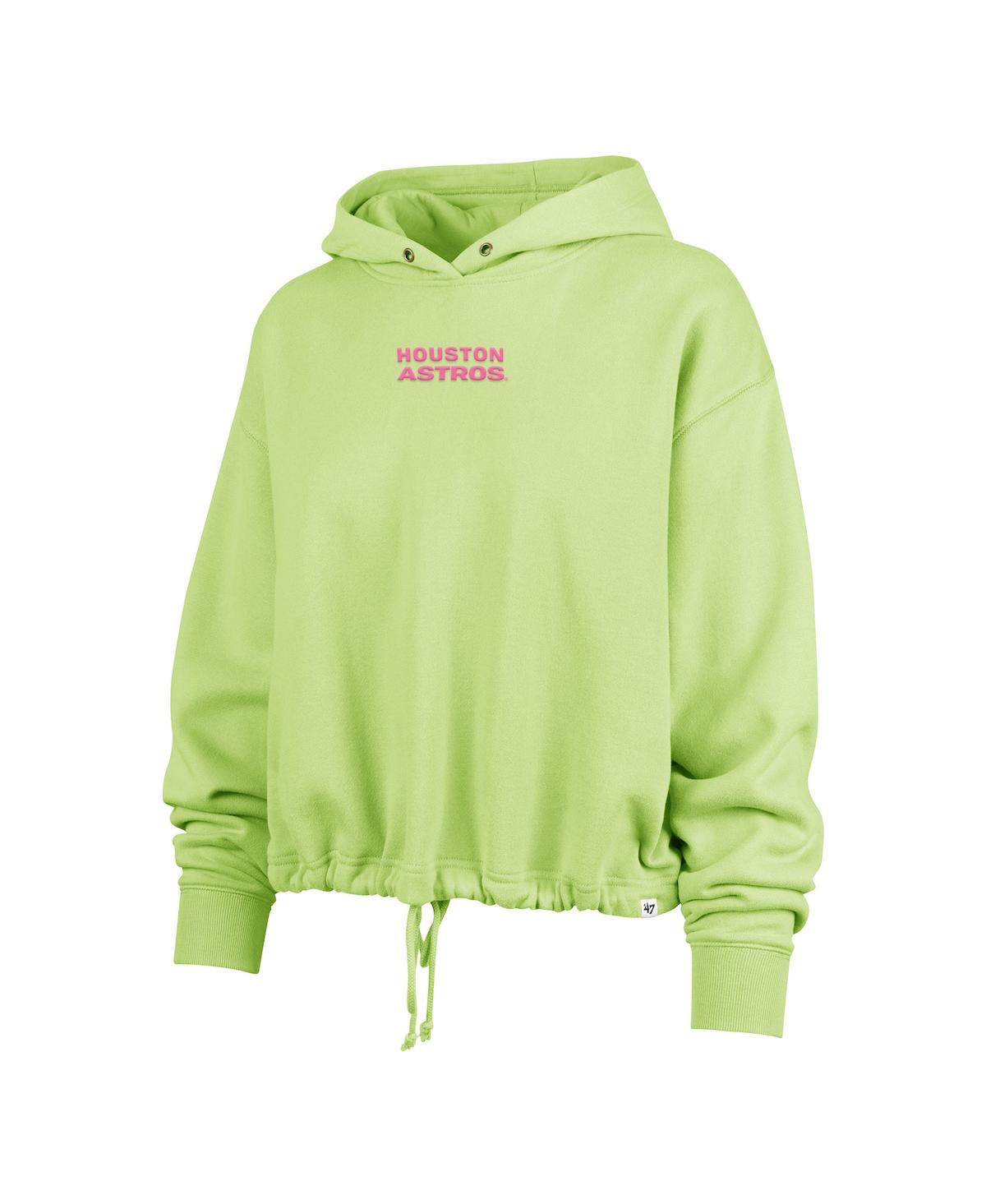 47 BRAND WOMEN'S GREEN HOUSTON ASTROS BRIGHT SIDE VENICE PULLOVER HOODIE 