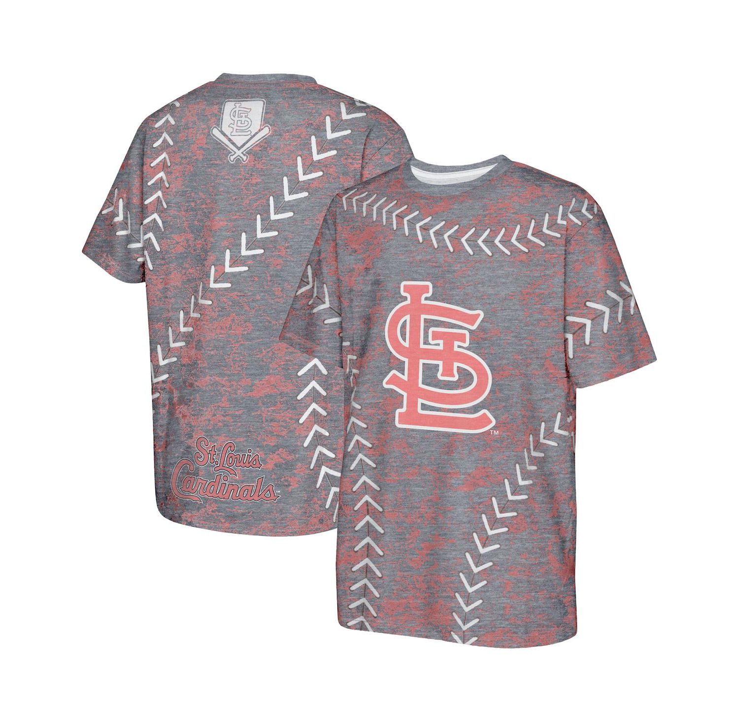 Big Boys and Girls Navy St. Louis Cardinals Slide Score Bold T-Shirt