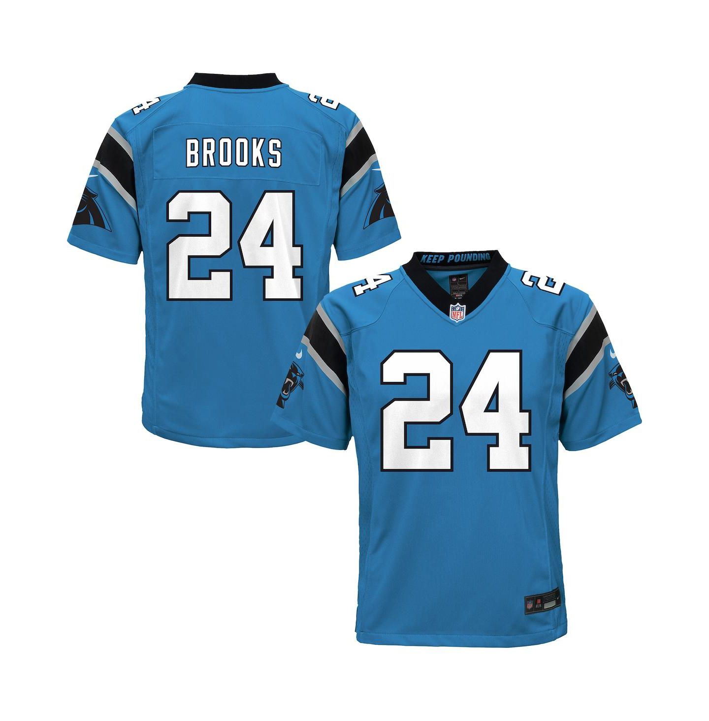 Детский топ Nike Jonathon Brooks Blue Carolina Panthers Alternate Game Jersey — фото 1