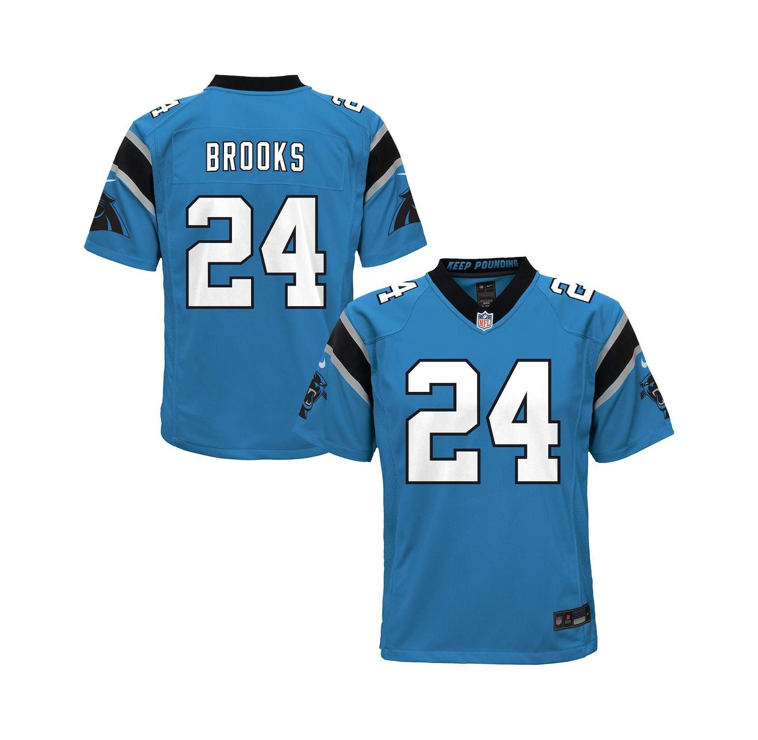 Big Boys and Girls Jonathon Brooks Blue Carolina Panthers Alternate Game Jersey