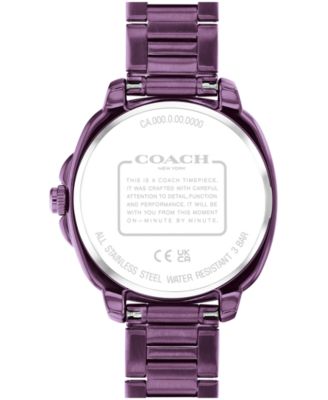 Women's Kitt Ionic Plated Purple Steel Bracelet Watch, 34mm