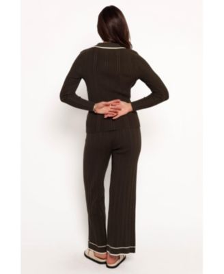 Женские трикотажные брюки Alondra с лепестками и щенком