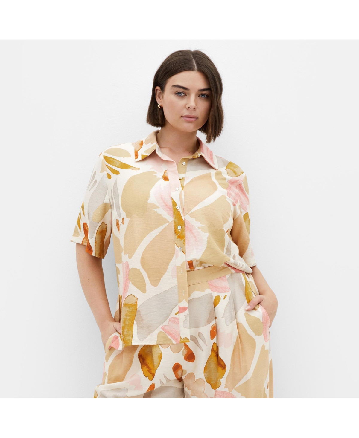 Plus Size Surface Level Shirt - Surface level