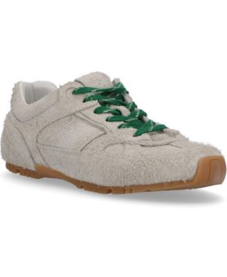 ALOHAS Tb.56 Suede Fuzzy Light Grey Leather Sneakers - Macy's