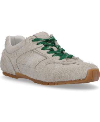 【関税込み】Tb.56 Suede Fuzzy Light Grey Leather Sneakers Tb.56 Suede Fuzzy Light Grey Leather Sneakers | ALOHAS