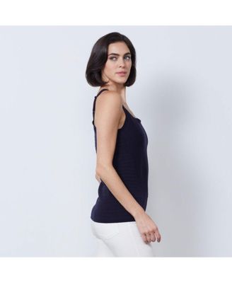 И так далее, женский темно-синий трикотажный батистовый свитер Rhodes