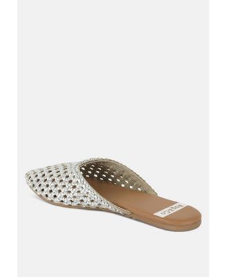 Wendigo Woven Real Leather Mules