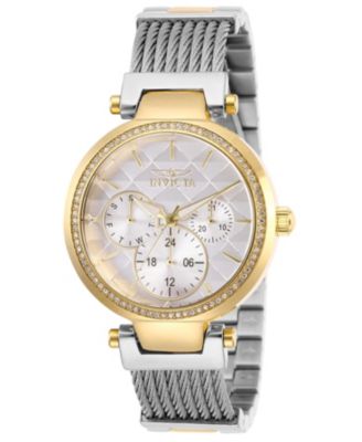 Женские часы Invicta 28921 Angel Quartz с белым циферблатом и 3 стрелками.