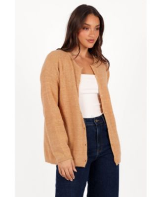 Женский классический кардиган Astor на пуговицах с лепестками и щенком