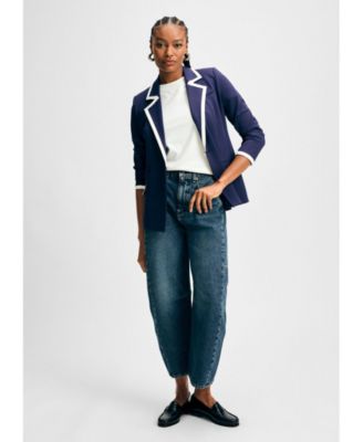 Женский блейзер Ponte от Isaac Mizrahi с отворотом