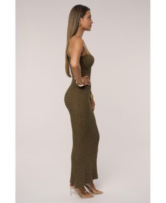 Women's Deep Sea Crochet Maxi Dress