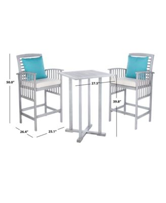 Pate 3 PC Bar Height Outdoor Bistro Set