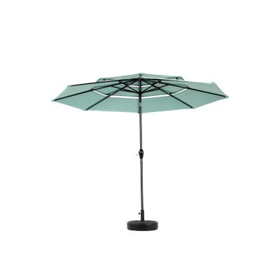 Streamdale 10ft 3-Tier Auto-Tilt Outdoor Patio Umbrella (Light Green)