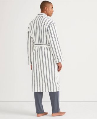 Турецкий махровый халат Lands End Lands End Мужской длиной до икр с рисунком