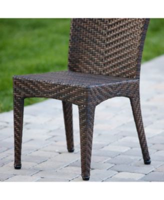 Streamdale Woven Wicker Outdoor Dining Chairs - Set of 2