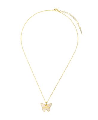 Unwritten Mother of Pearl Butterfly Mama Necklace
