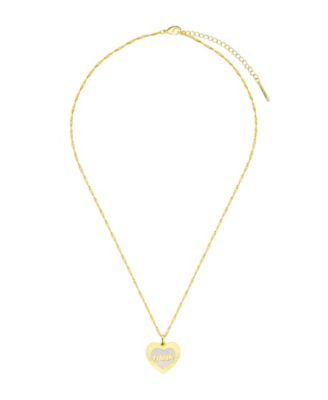 Unwritten Mother of Pearl Diamond Cut Heart Nana Necklace 3090₽