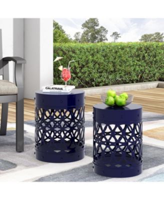 Streamdale Outdoor Metal S/2 end table