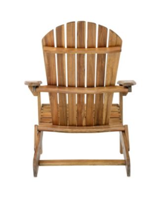 Streamdale Rustic Acacia Folding Adirondack Chair
