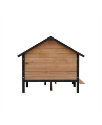 Outdoor Large Wooden Cabin House Style Wooden Dog Kennel with Porch