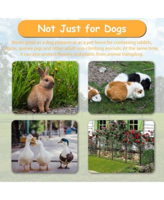 Dog Playpen Outdoor, 16 Panels Dog Pen 40" Height Dog Fence Exercise Pen with Doors for Large/Medium/Small Dogs, Portable Pet Playpen for Yard, RV, Camping, Hammer Paint Finish