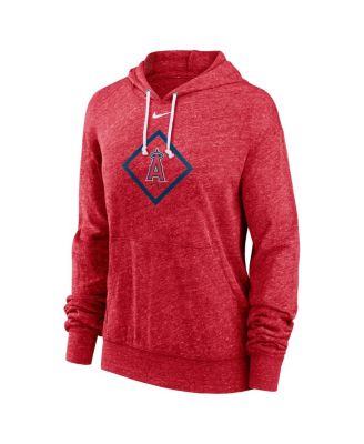 Винтажный легкий топ с капюшоном Nike Women's Red Los Angeles Angels Diamond Icon Gym