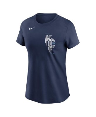 Женская футболка Nike Navy Kansas City Royals City Connect с надписью Wordmark