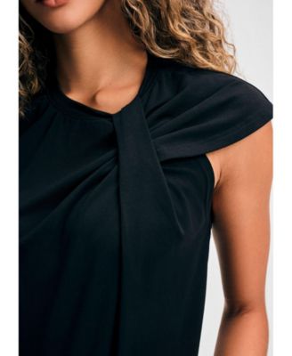 Женская футболка с круглым вырезом и коротким рукавом Isaac Mizrahi для женщин