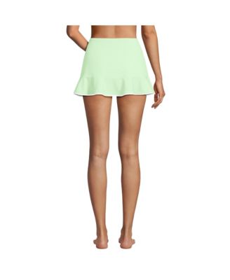 Женская мини-юбка для плавания в стиле пике с оборками на подоле от Lands' End