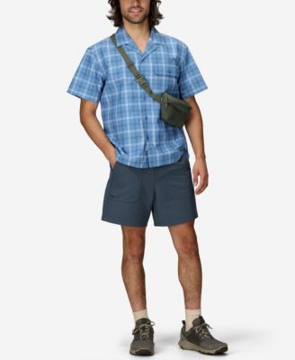 Men's AirExchange Ultraviolet Protection Factor 40 Camp Novelty Short Sleeve Shirt