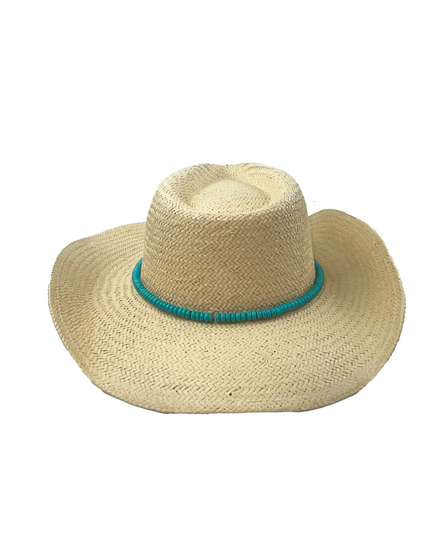 Женский головной убор Marcus Adler Beaded Trim Straw Cowboy Hat, цвет: Натуральный — фото 2