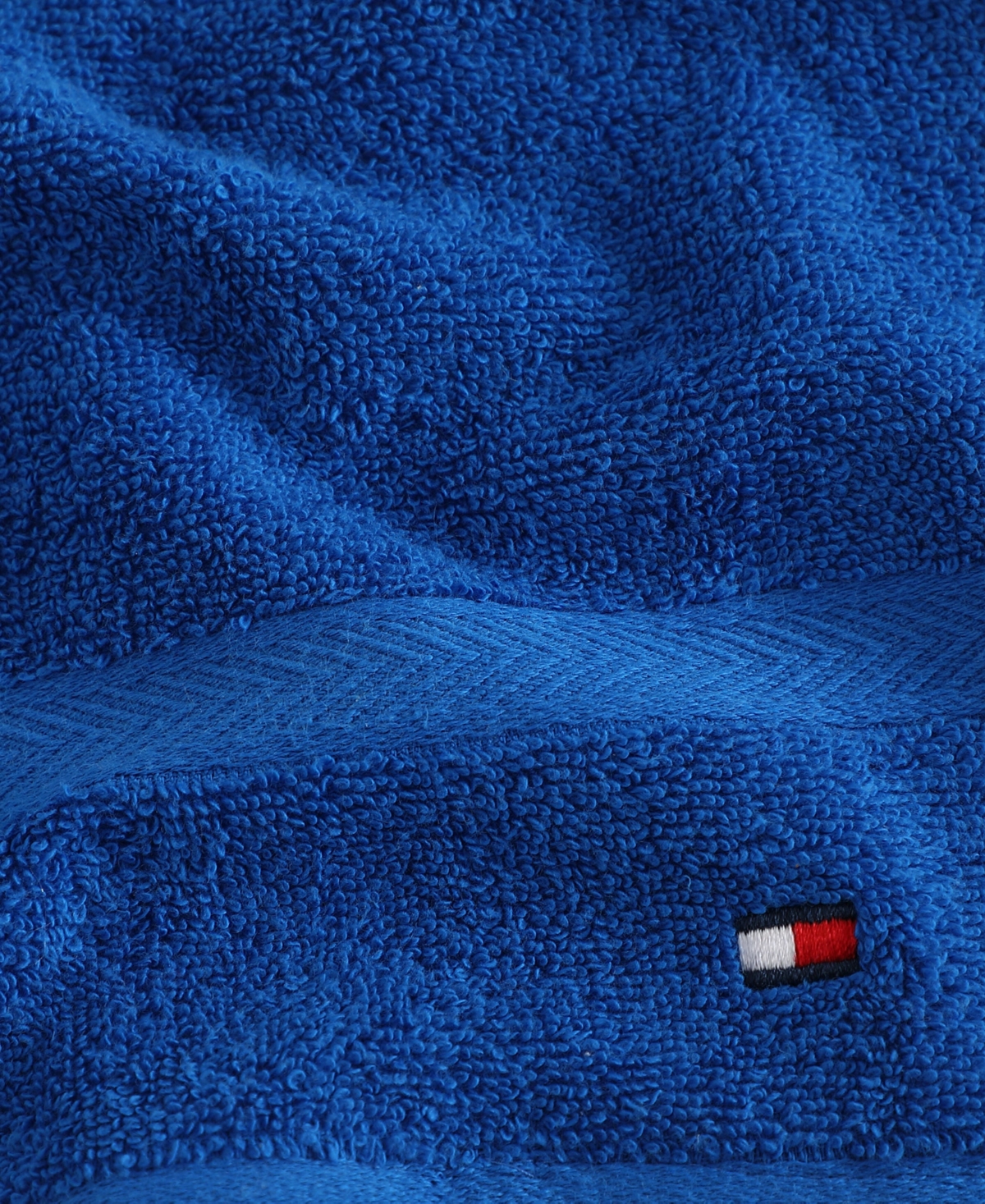 Shop Tommy Hilfiger Home Modern American Solid Cotton Washcloth, 13" X 13"